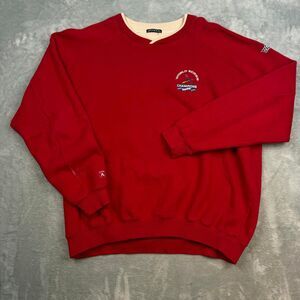 Antigua-apparel Men's Red and Burgundy Sweatshirt